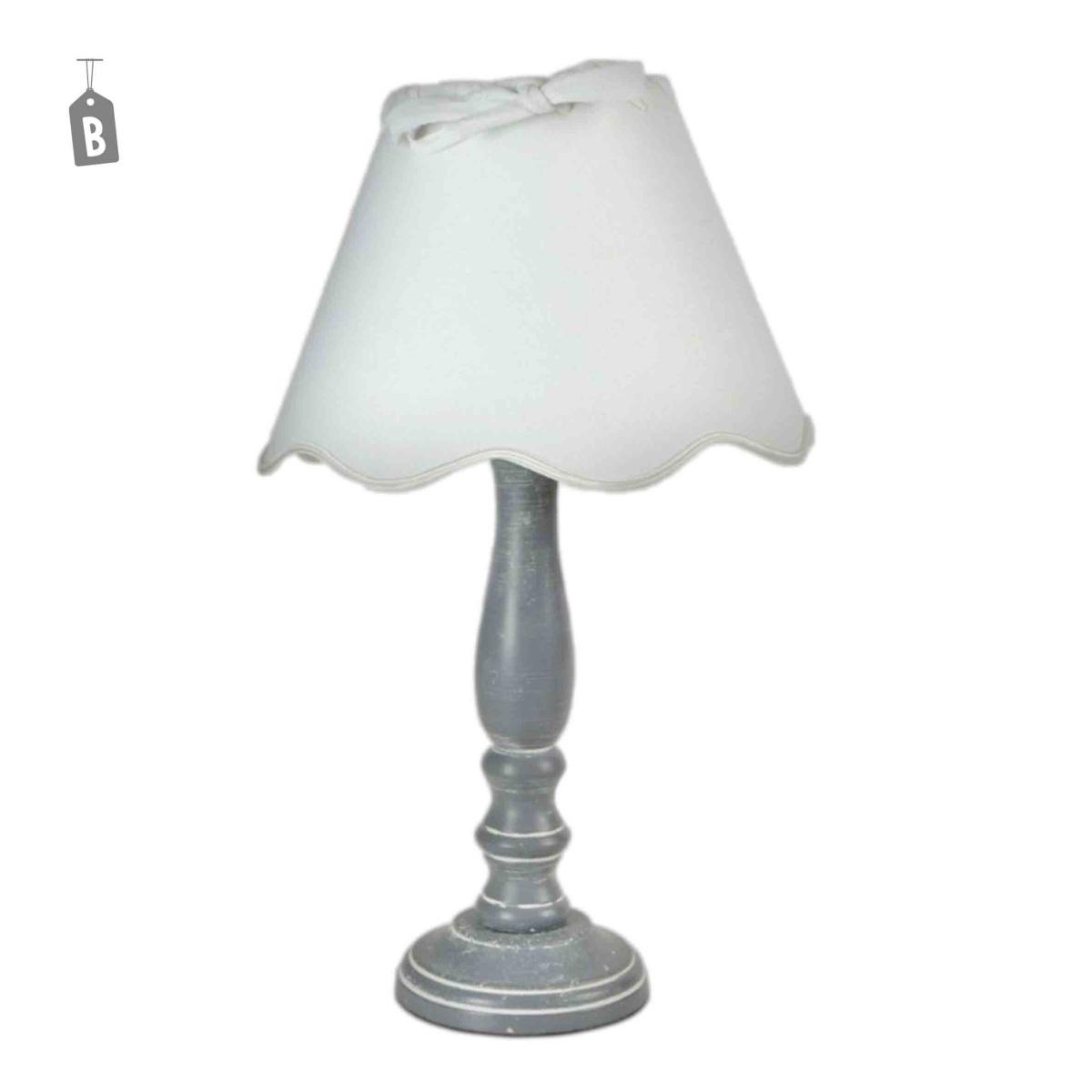 Lampada tavolo legno 3 colori assortiti 35 cm