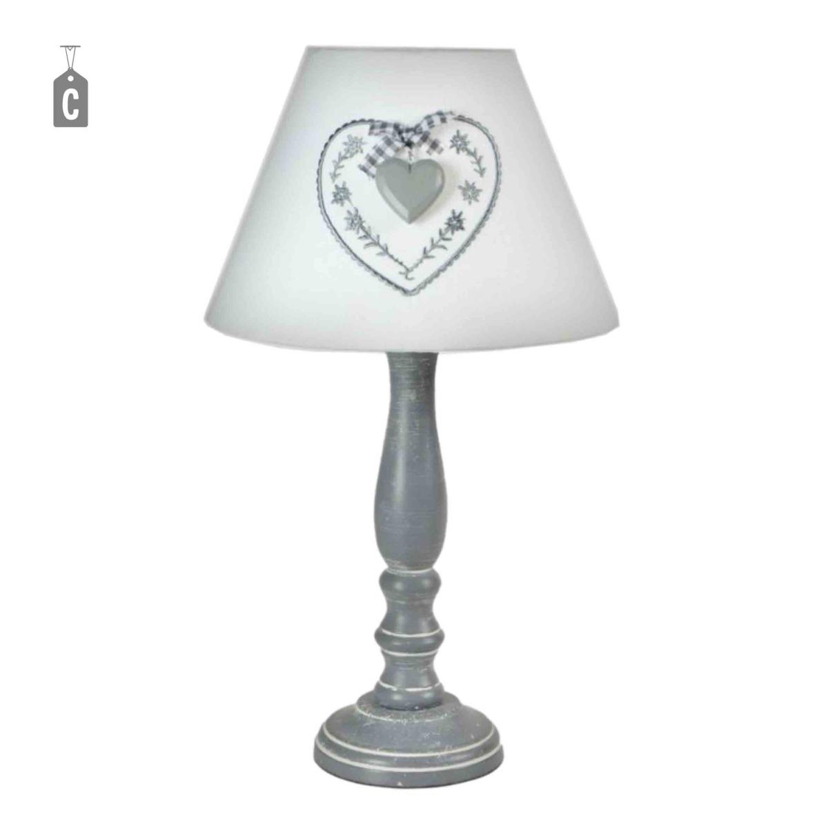 Lampada tavolo legno 3 colori assortiti 35 cm