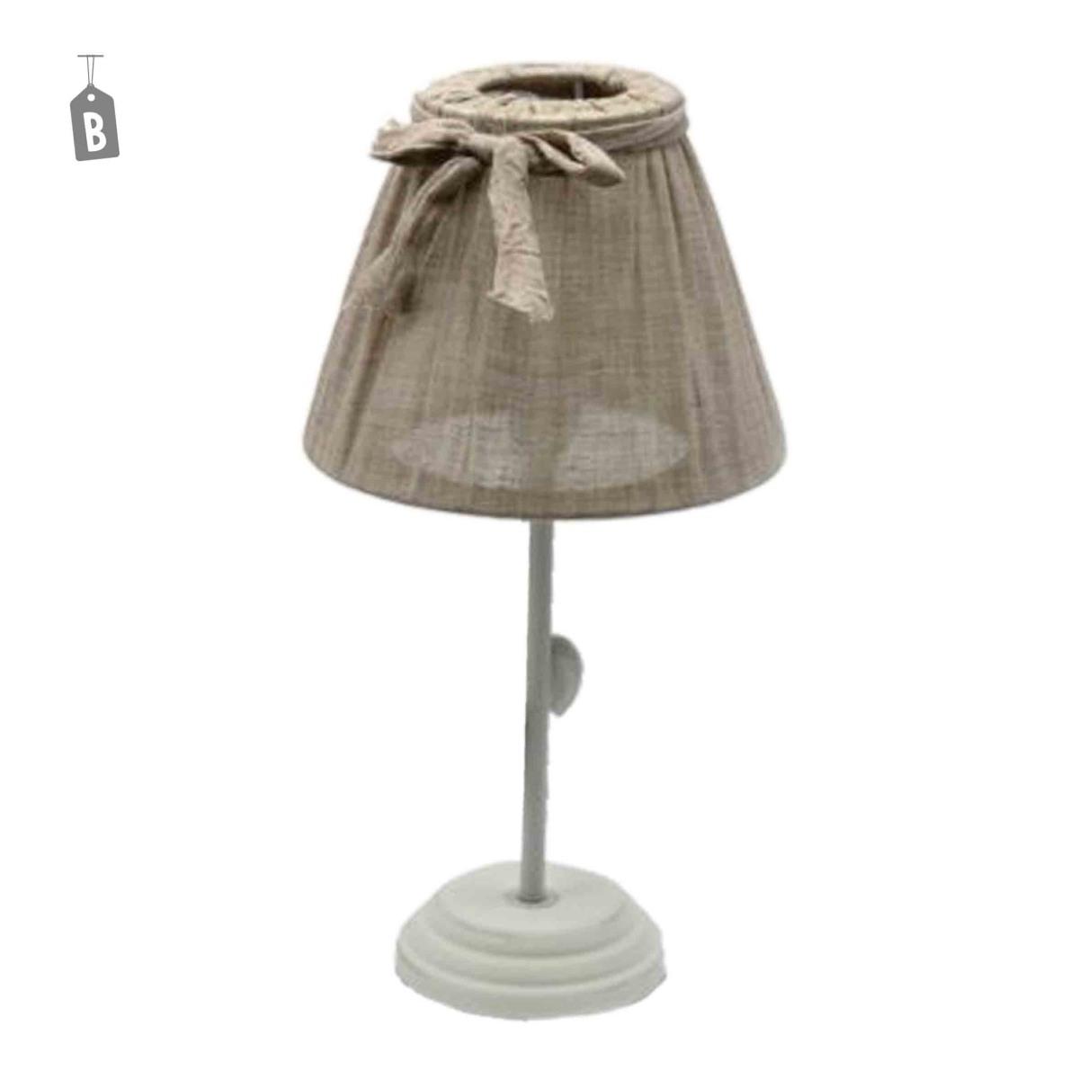 Lampada tavolo legno 6 colori assortiti 35 cm