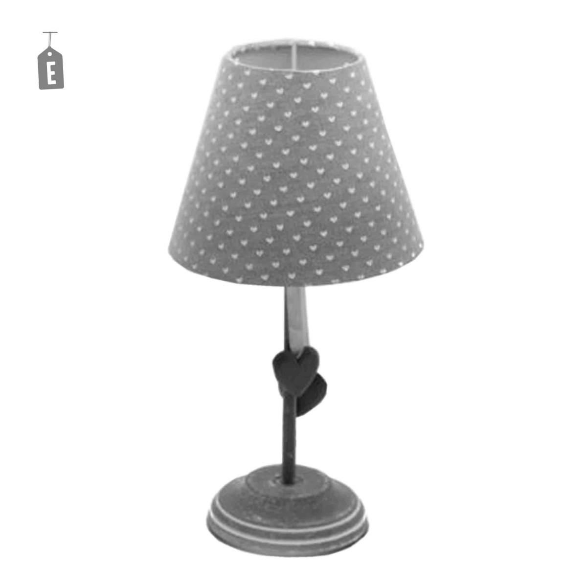 Lampada tavolo legno 6 colori assortiti 35 cm