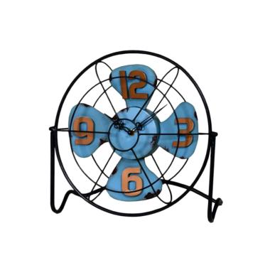 Orologio da tavolo ventilatore azz