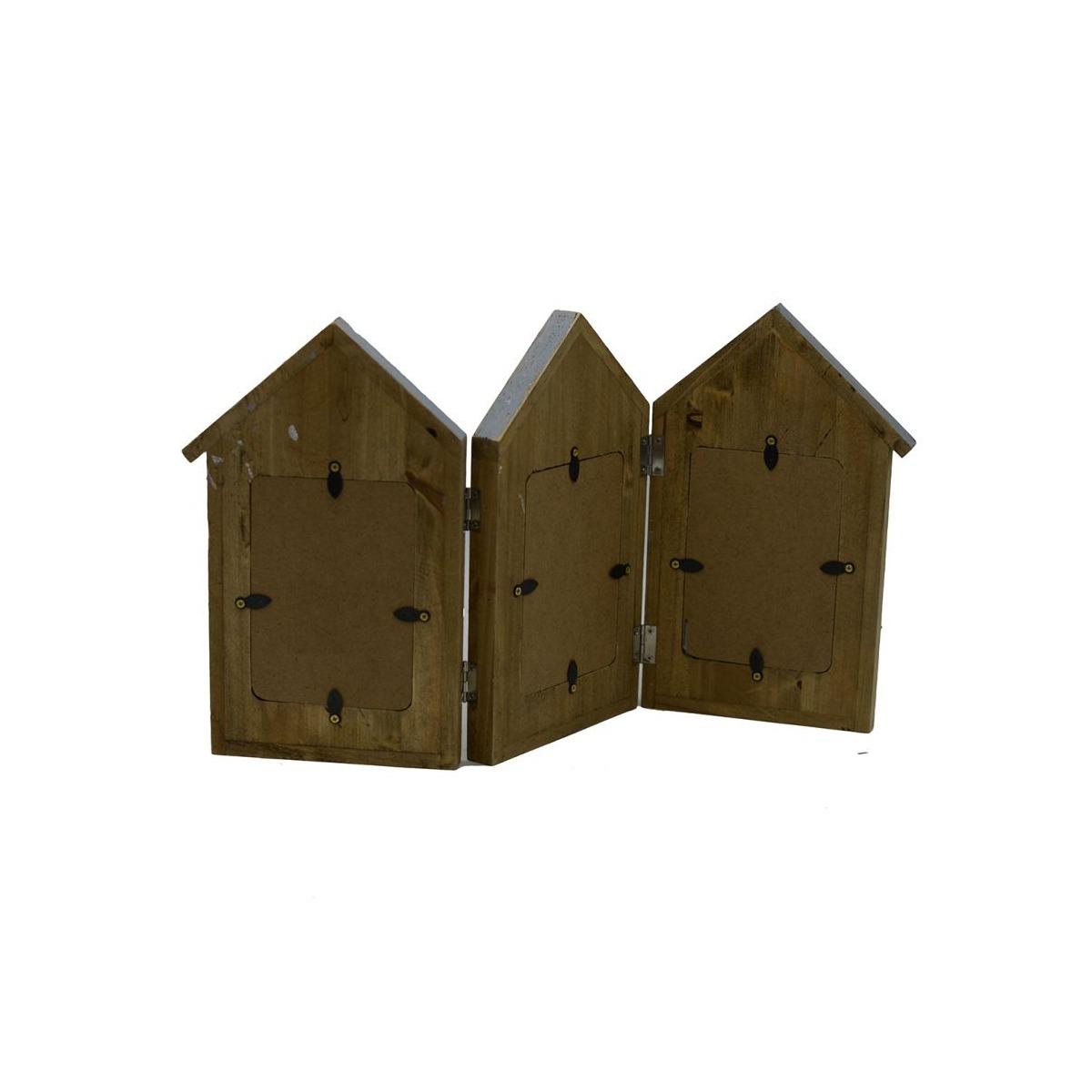 Cornice multipla 3 posti legno mare apribile 45 x 25 cm