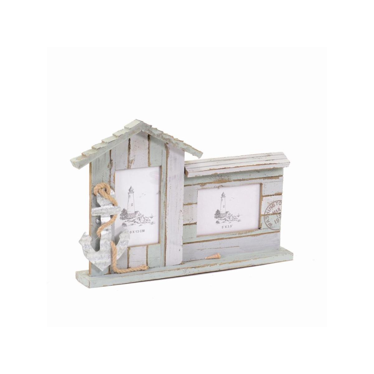 Cornice multipla 2 posti legno mare 36,5 x 6 x 25 cm