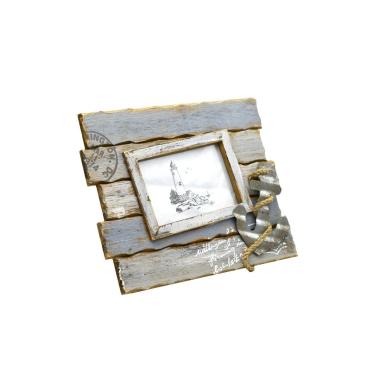 Cornice legno mare pesci 9 x 13 cm