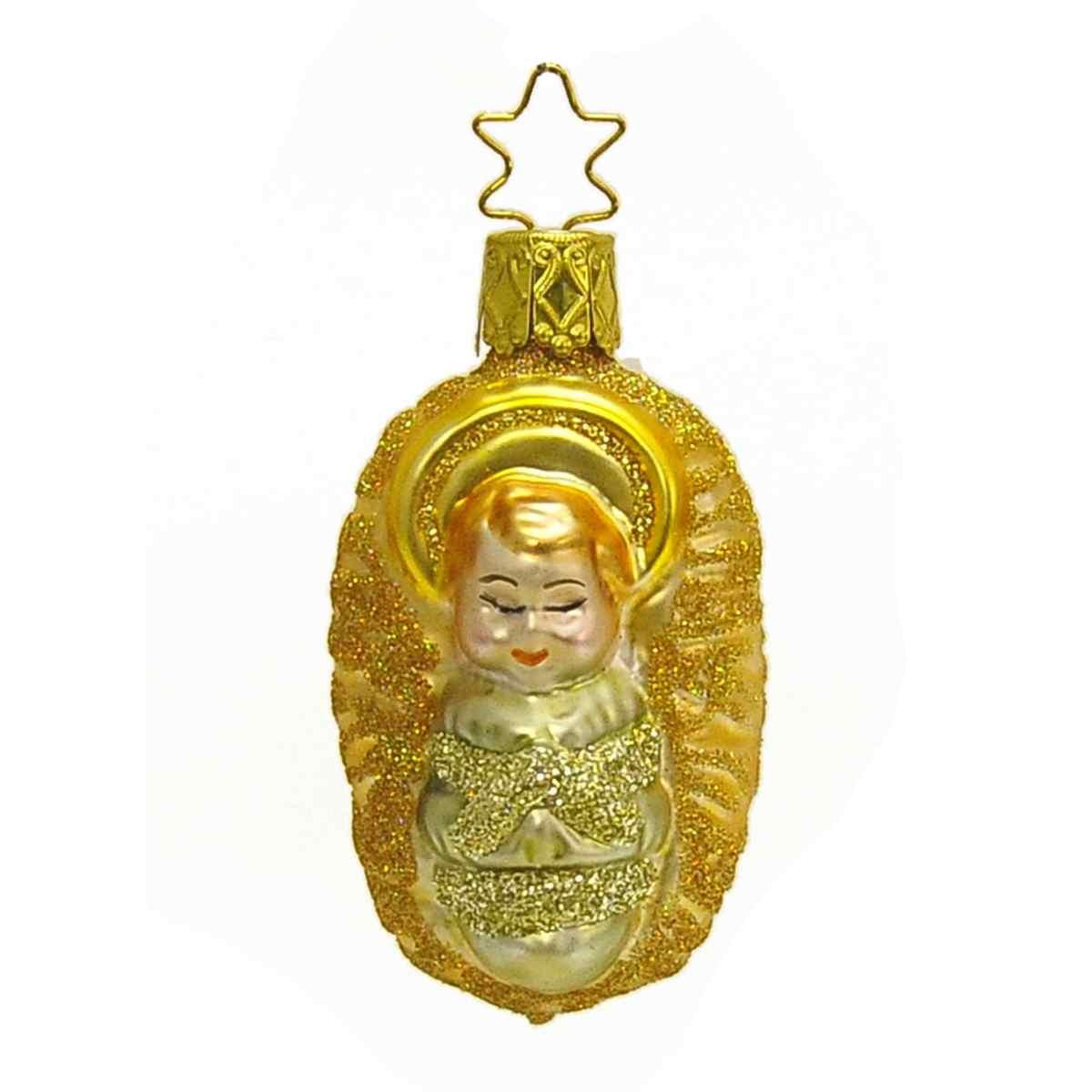 Pallina natalizia vetro collezione natività Set 3 pz