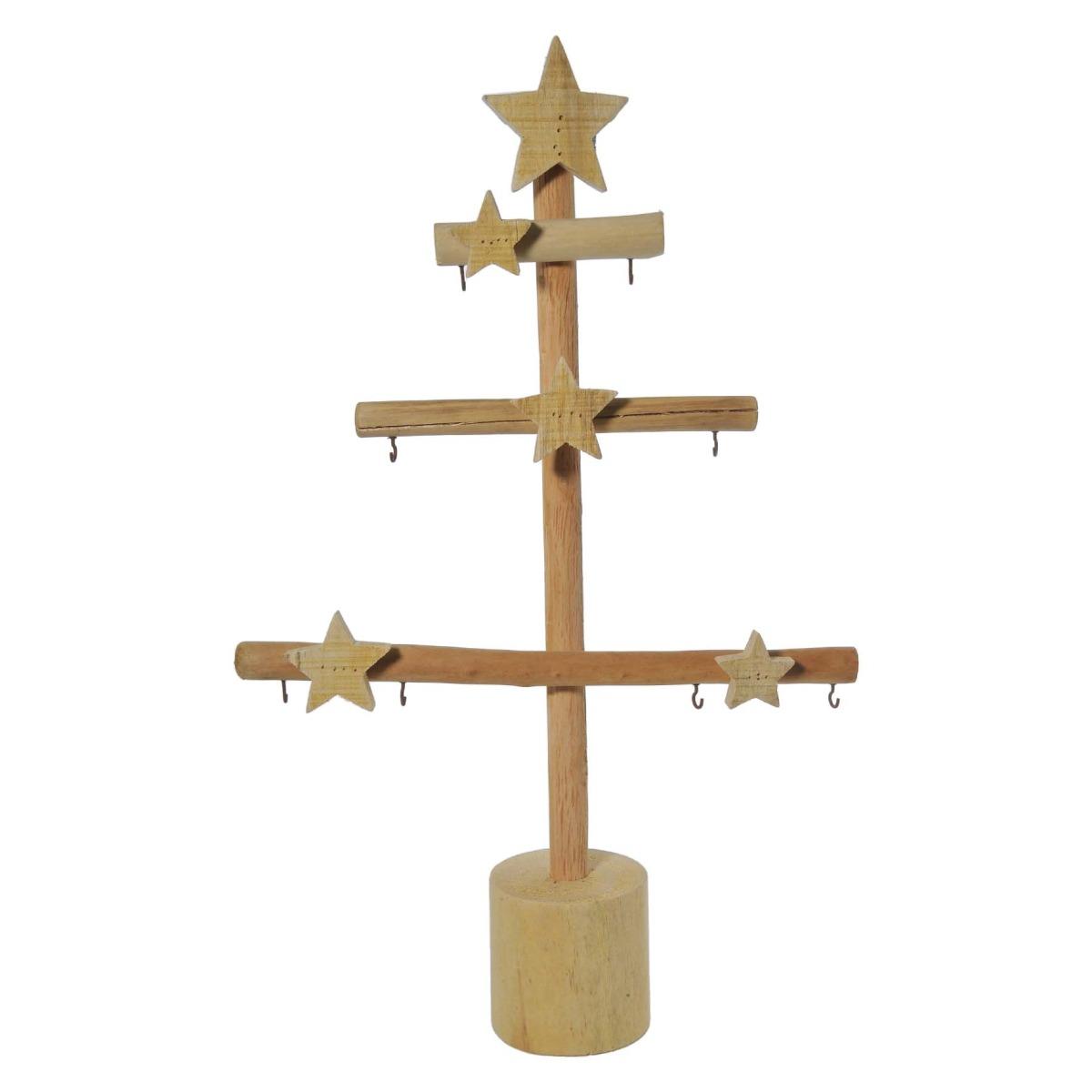 Espositore natalizio albero legno 40 x 10 cm