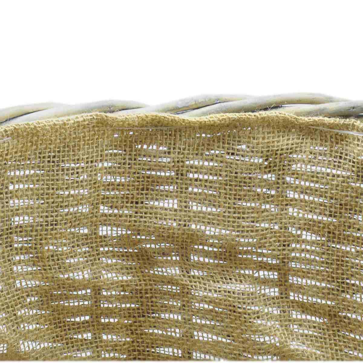 Cesto vimini portalegna storage 41 x 33 x 31 cm