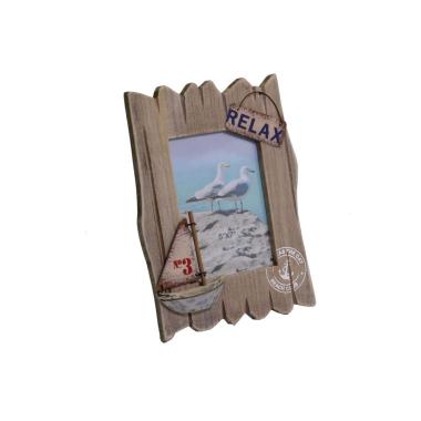 Cornice legno mare barca 13 x 18 cm
