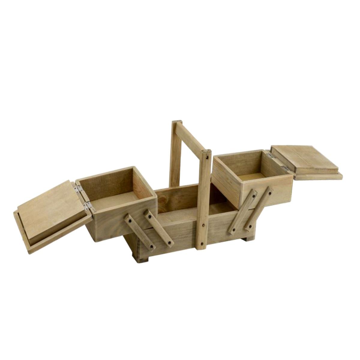 Portalavoro legno rosina 2 cassetti 33 cm