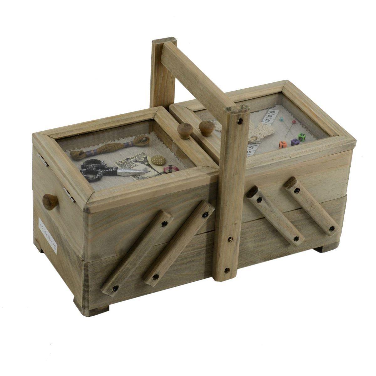 Portalavoro legno rosina 2 cassetti 33 cm
