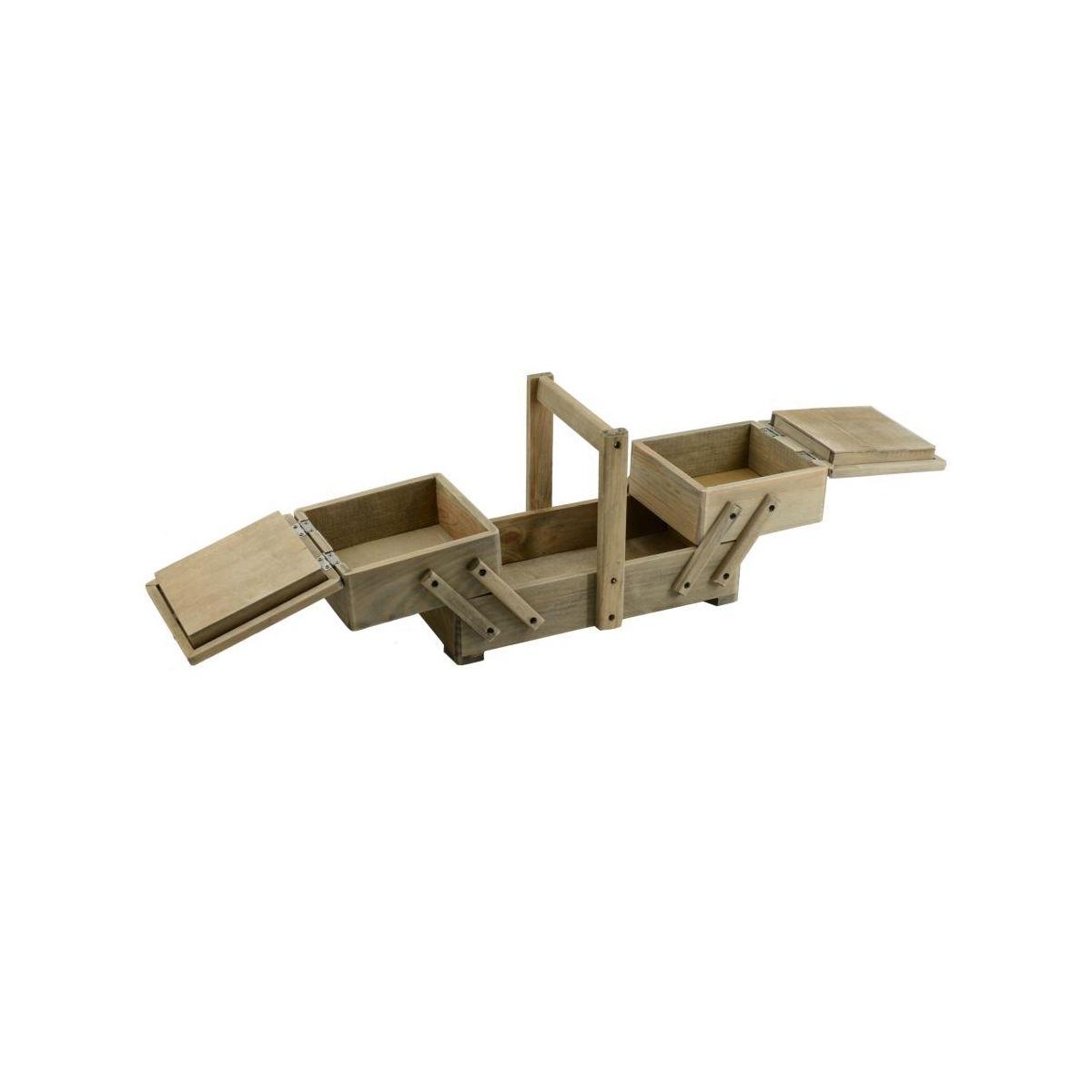 Portalavoro legno rosina 2 cassetti 33 cm