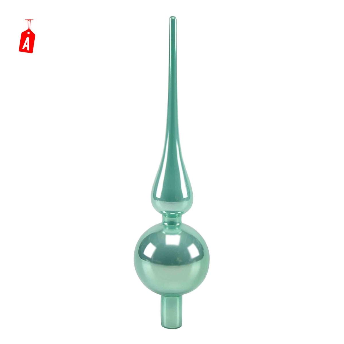 Puntale albero natale vetro 2 colori 27 cm