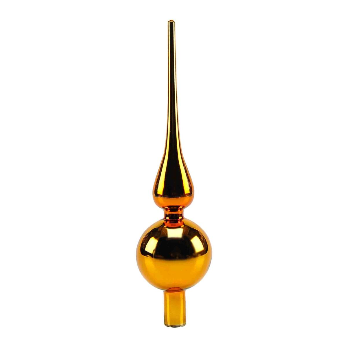 Puntale albero natale vetro 3 colori 27 cm