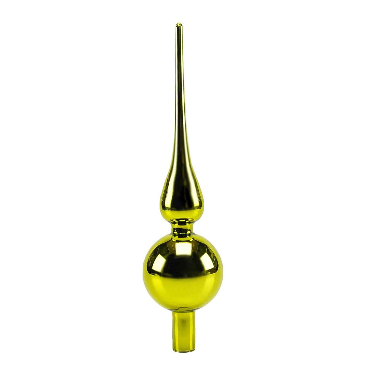Puntale albero natale vetro 3 colori 27 cm