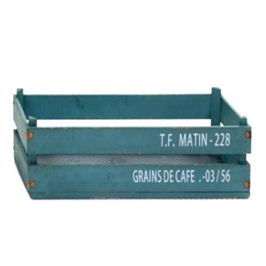 Cassetta legno verde rete 65 x 26 x 20 cm