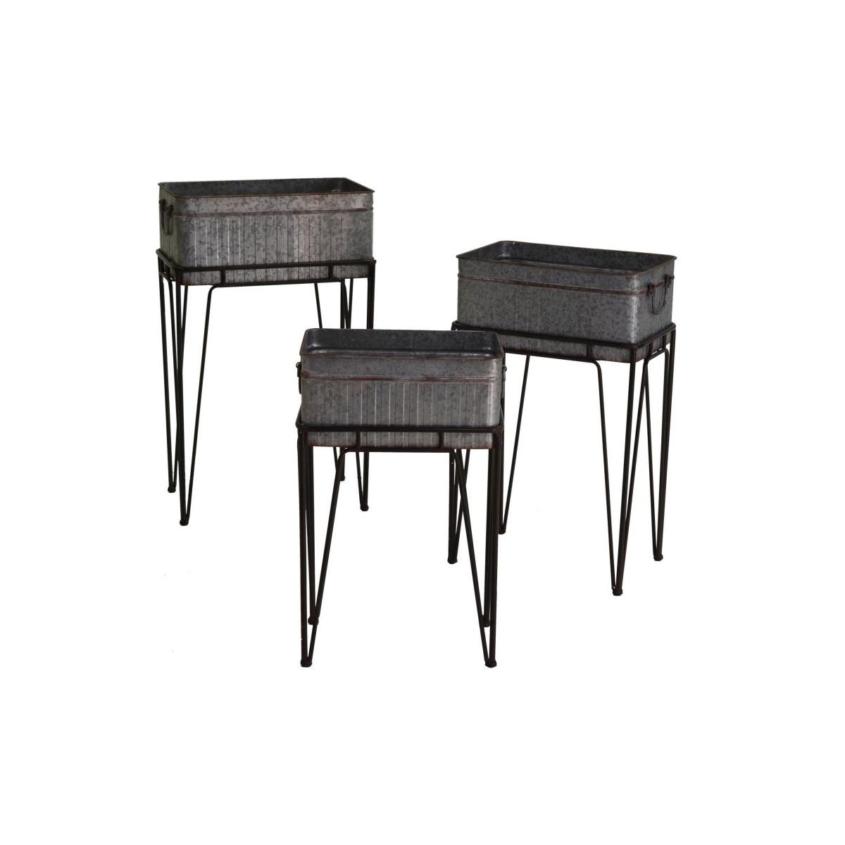 Portavaso metallo stand 43 x 27,5 x 67,5 cm