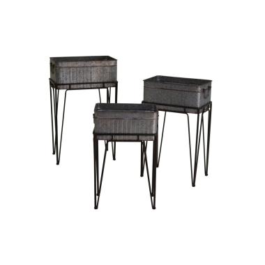 Portavaso metallo stand 43 x 27,5 x 67,5 cm