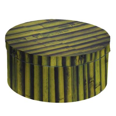 Scatola cartone tonda bambu