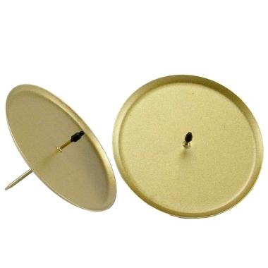 Porta candela natalizio metallo stick Set 2 pz