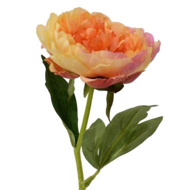 Fiore peonia arancione 33 cm
