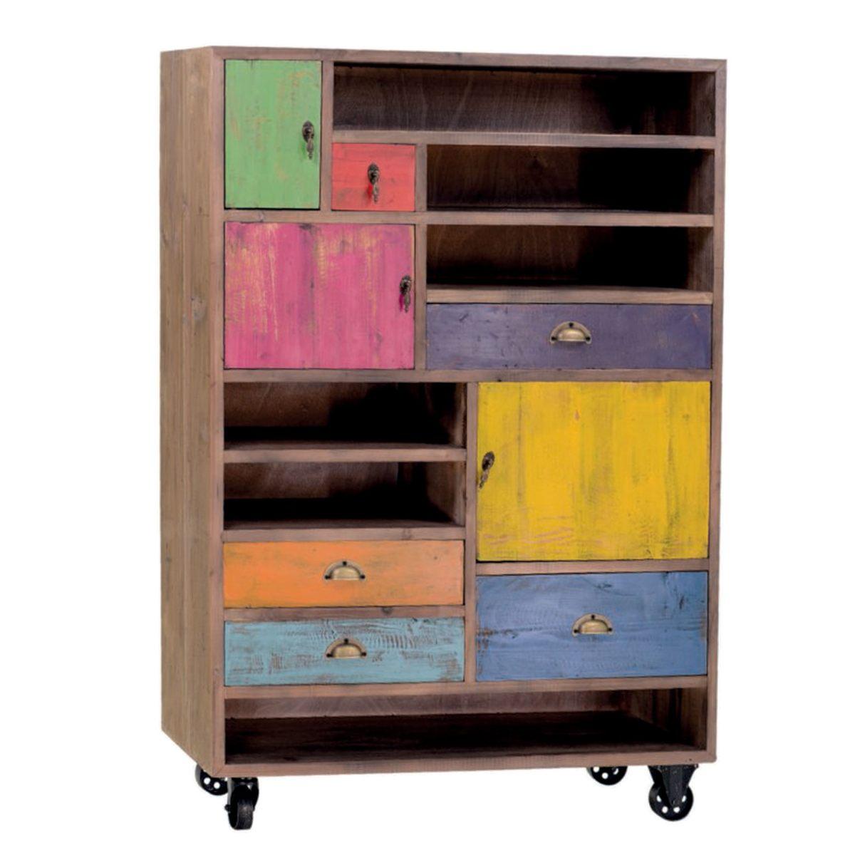 Libreria legno vintage 100 x 38 cm