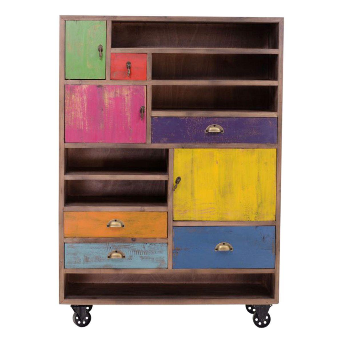 Libreria legno vintage 100 x 38 cm