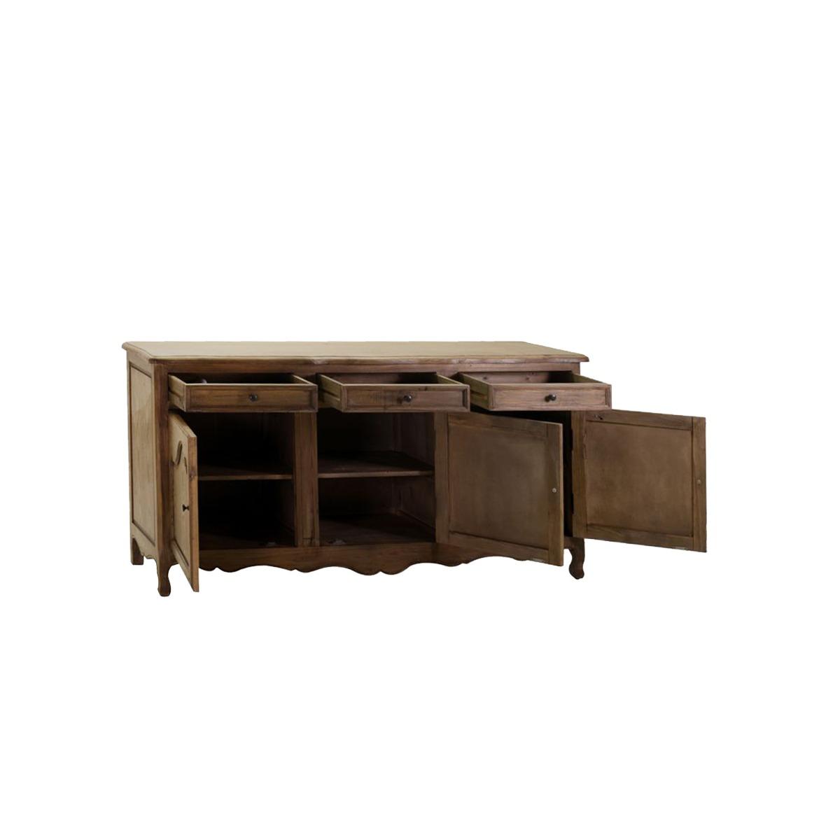 Mobile madia legno 3 ante 3 cassetti 150 x 50 x 90 cm