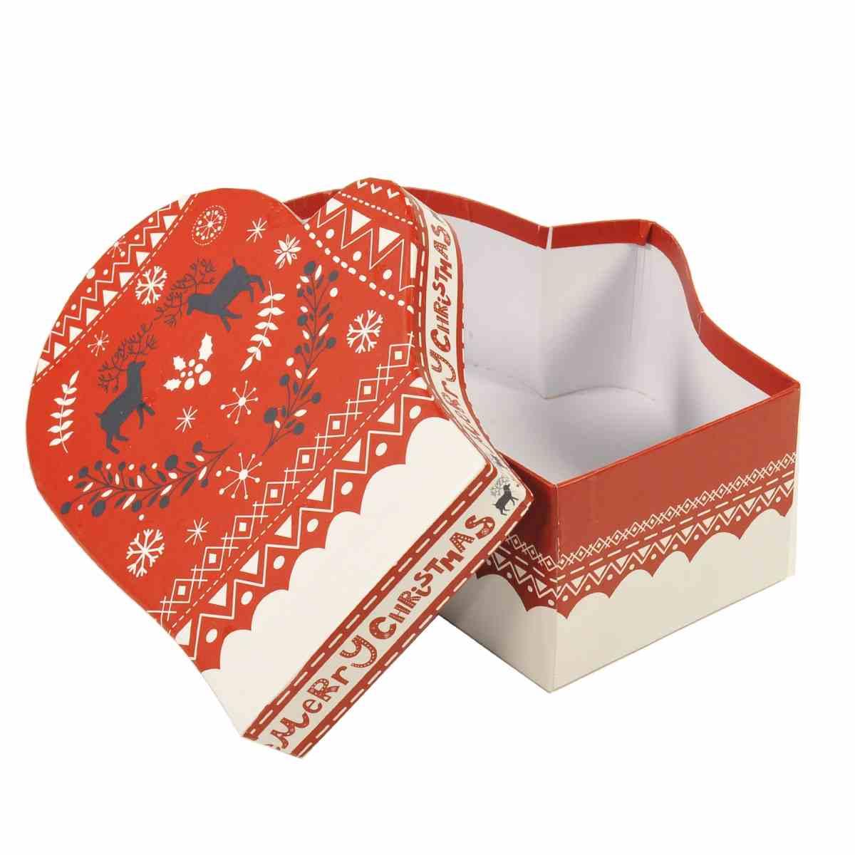 Scatola regalo natalizia cartone guanto 104b 14,5 x 18,5 x 7 cm