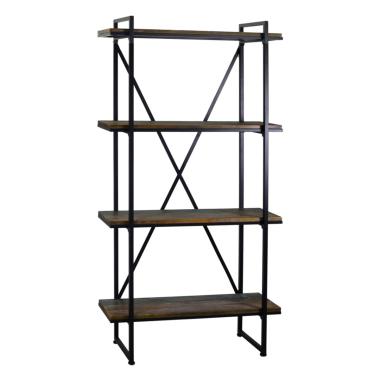 Libreria scaffale metallo vintage 90 x 32 cm
