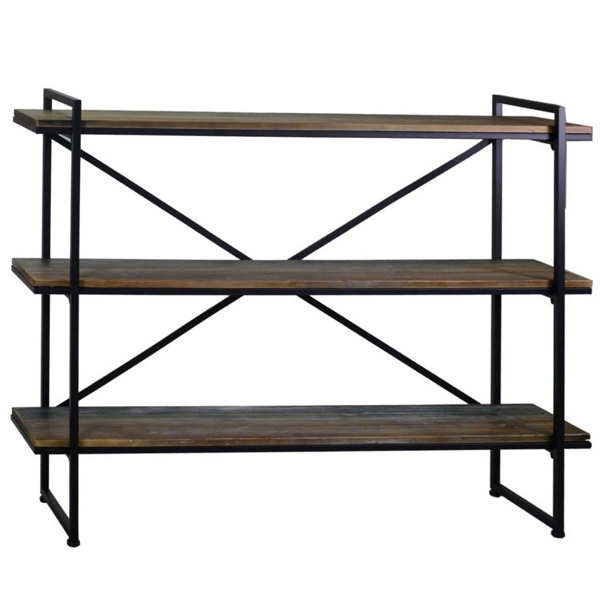 Libreria scaffale metallo vintage 150 x 32 x 110 cm