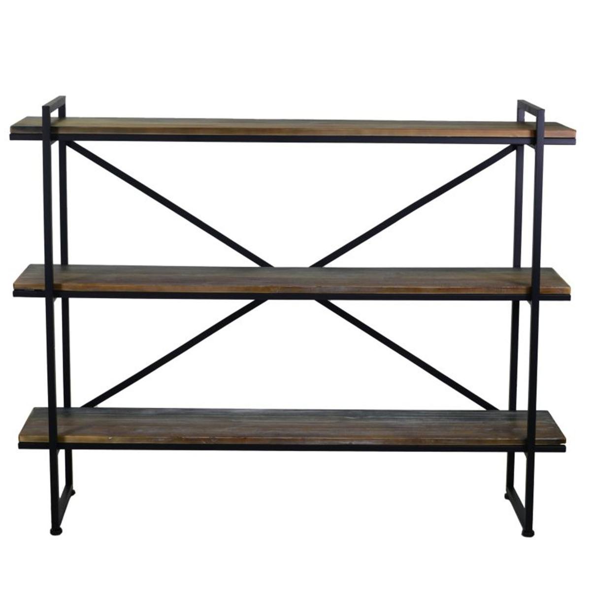 Libreria scaffale metallo vintage 150 x 32 x 110 cm