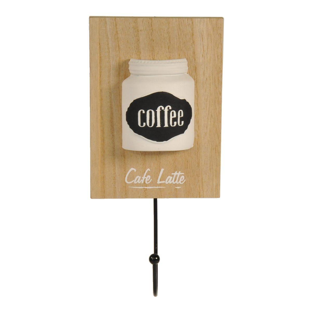 Appendino Parete Legno Coffè cm.9,5x21 | Vacchetti