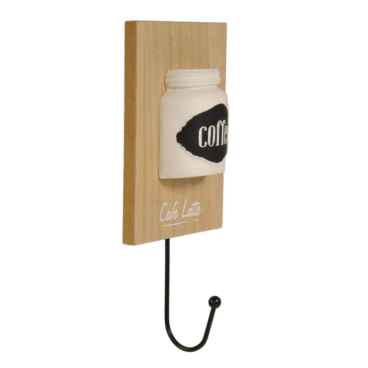 Appendino Parete Legno Coffè cm.9,5x21 | Vacchetti