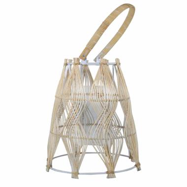 Lanterna vimini beige
