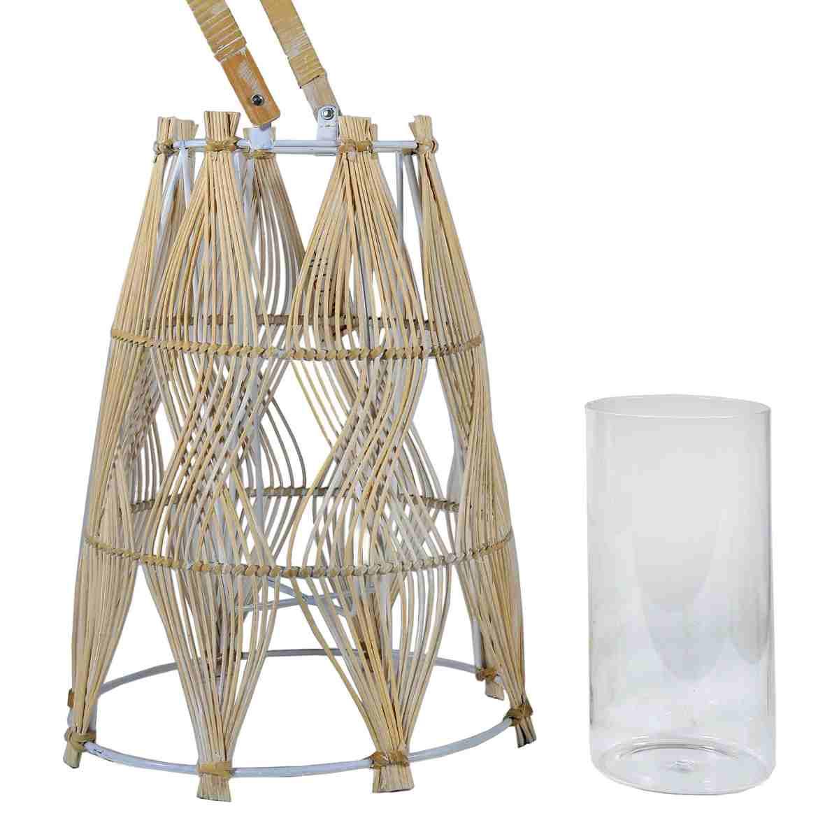 Lanterna vimini beige