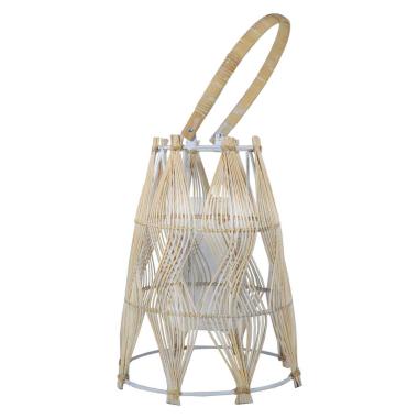 Lanterna vimini beige