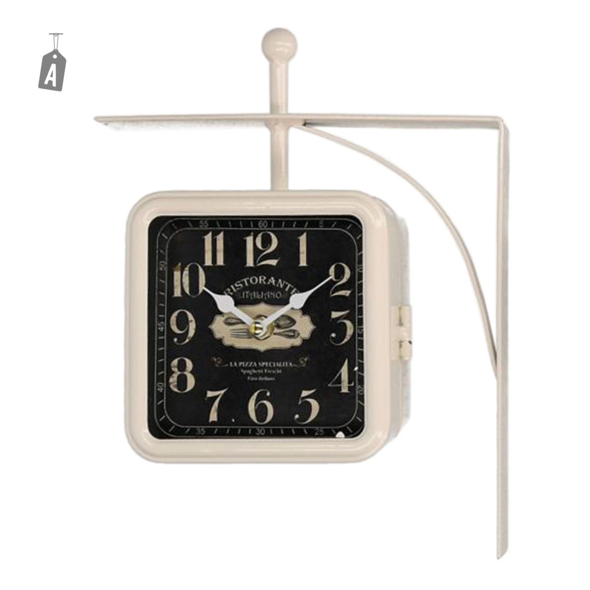Orologio parete bifacciale 15 x 15 cm