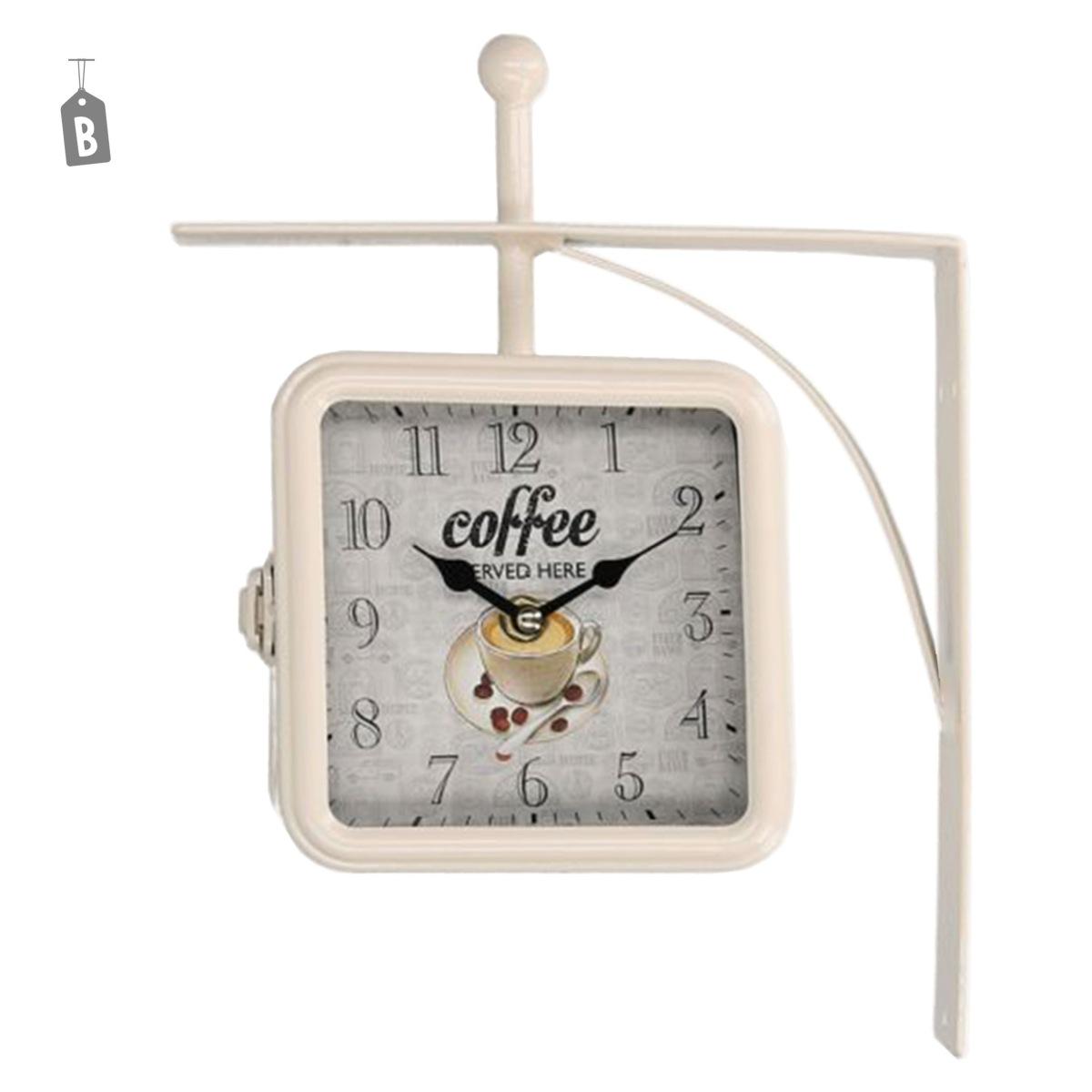 Orologio parete bifacciale modello a 15 x 15 cm