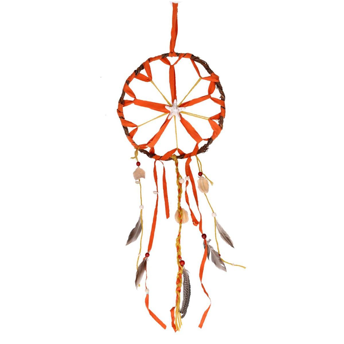 Acchiappasogni mare rattan arancio