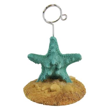 Segnaposto resina stella mar azzurra