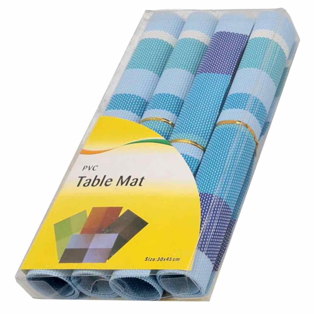 Tovaglietta americana pvc azzurro Set 4 pz