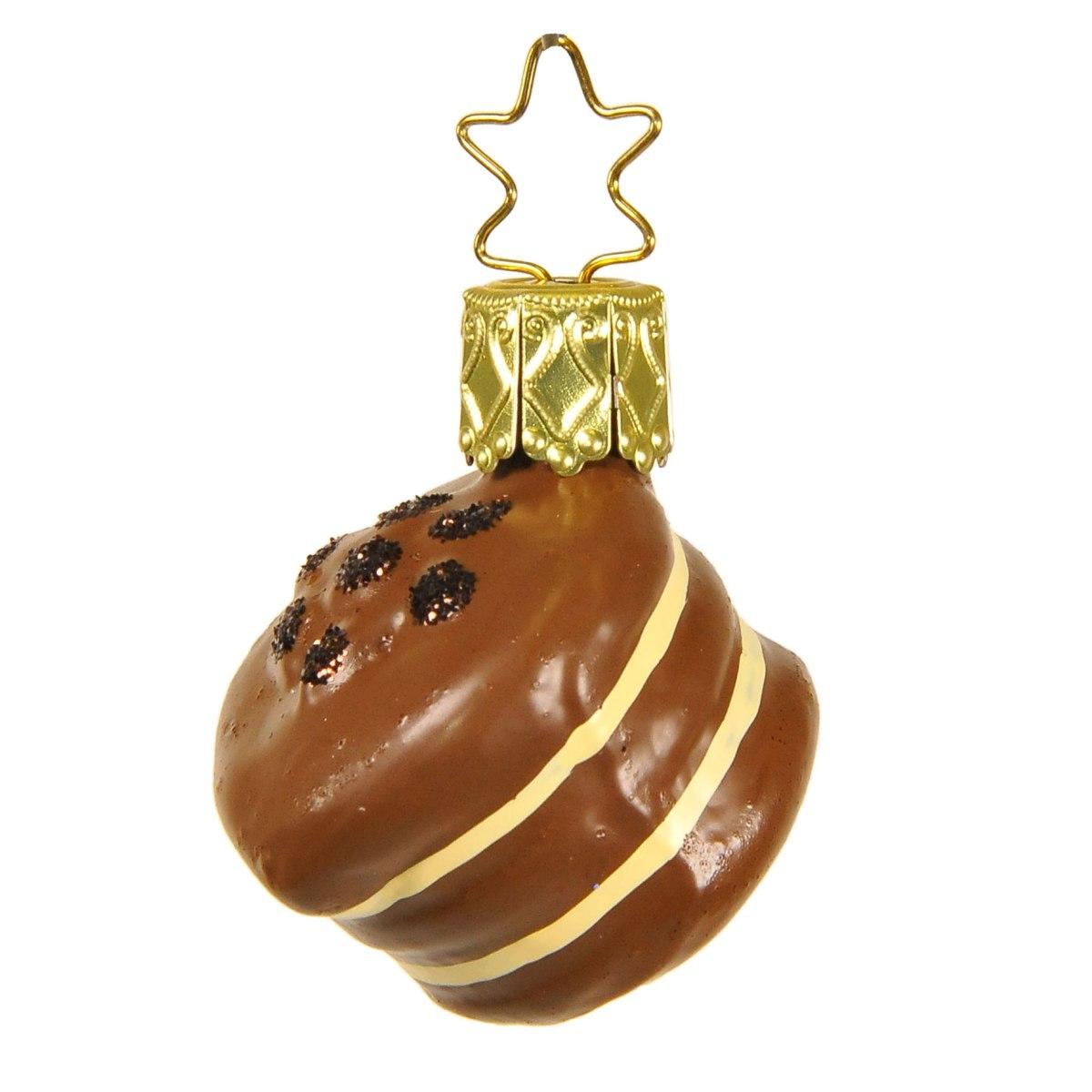 Pallina natalizia vetro collezione cioccolatino Ø 3 cm