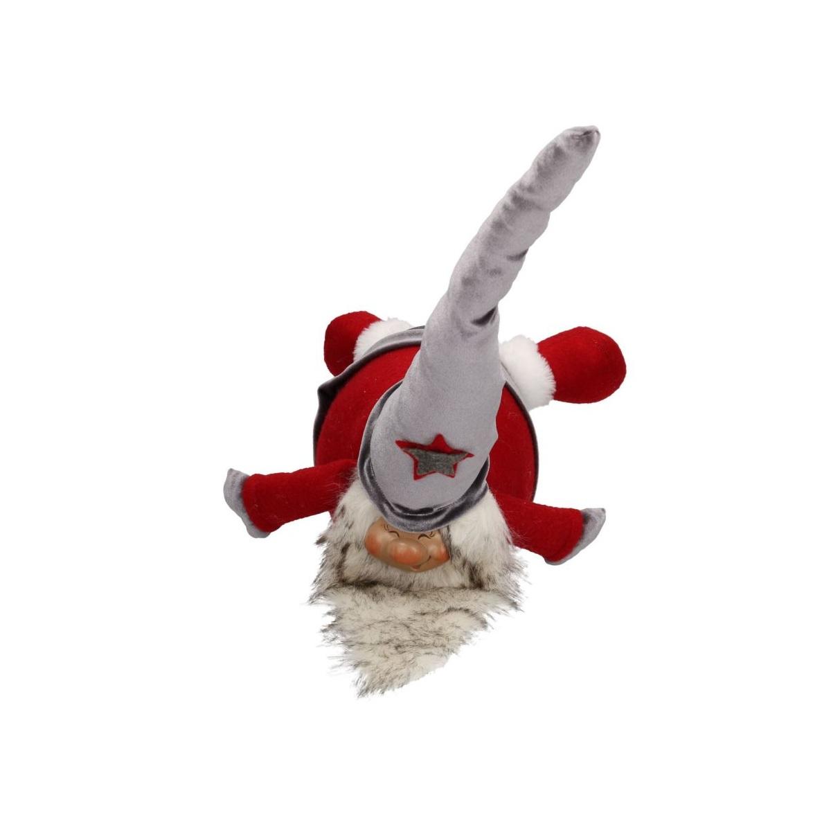 Babbo natale in tessuto pancia in gi 34 cm