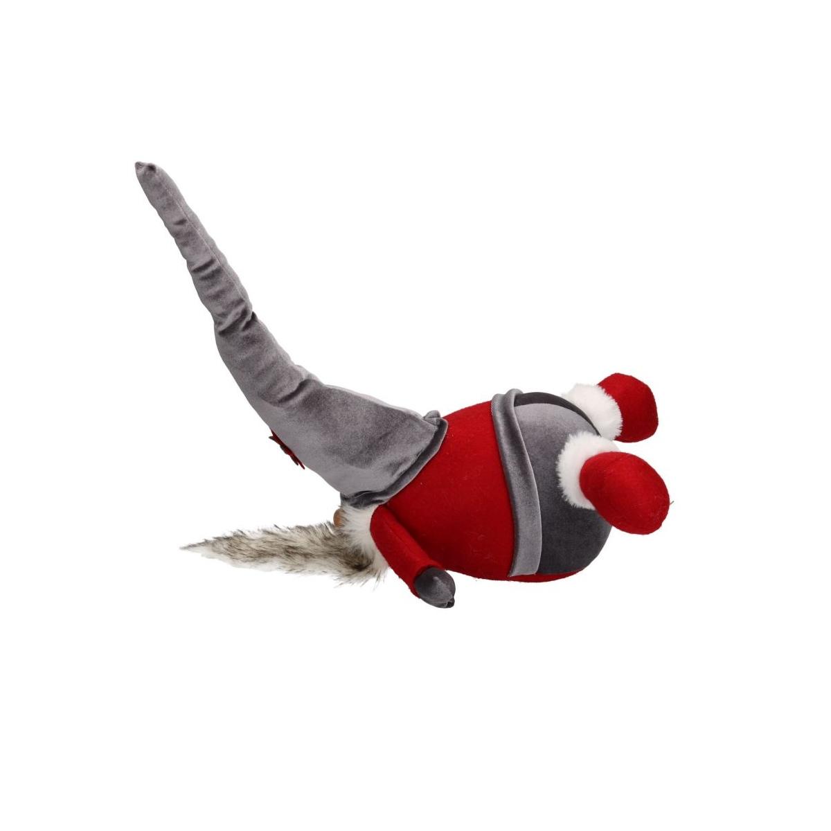 Babbo natale in tessuto pancia in gi 34 cm