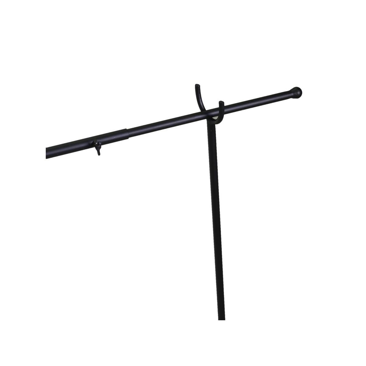 Espositore natalizio metallo nero asta 127/236 cm