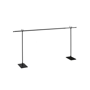 Espositore natalizio metallo nero asta 127/236 cm