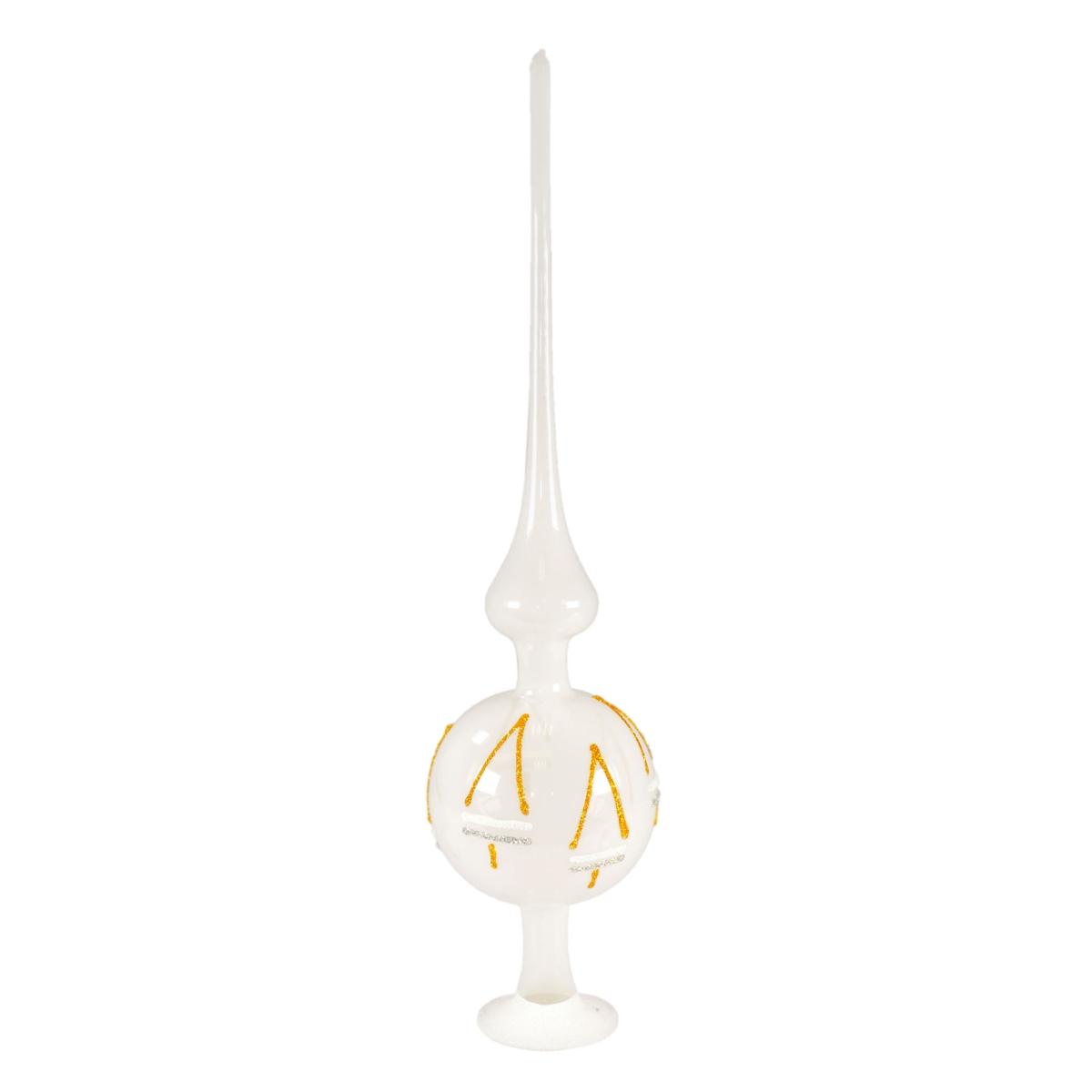 Puntale albero natale vetro collection alberi 33 cm