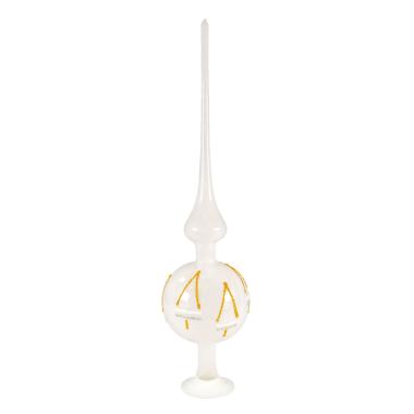Puntale albero natale vetro collection alberi 33 cm