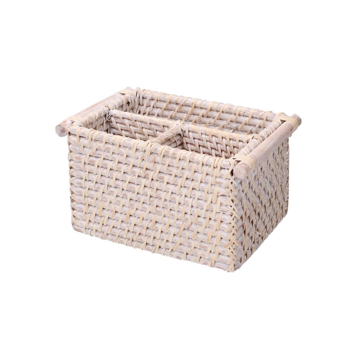 Portaoggetti rattan algarve 3 scomparti