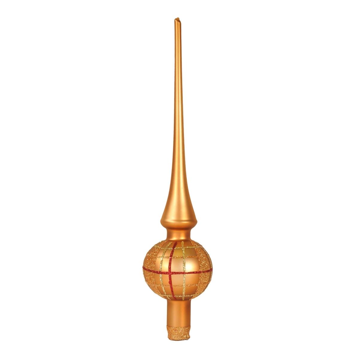 Puntale albero natale vetro collection quadri 30 cm